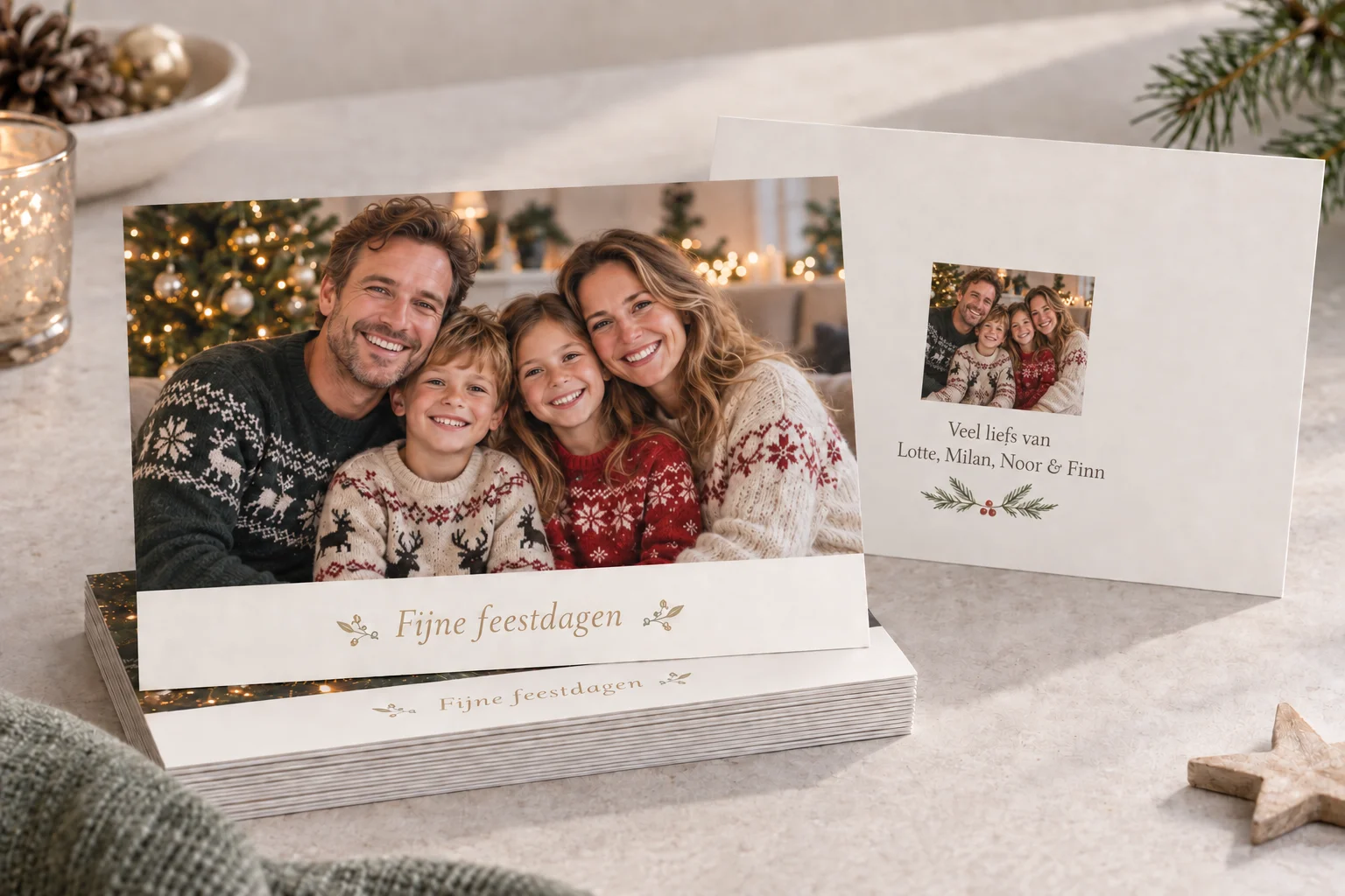 Gepersonaliseerde kerstkaarten