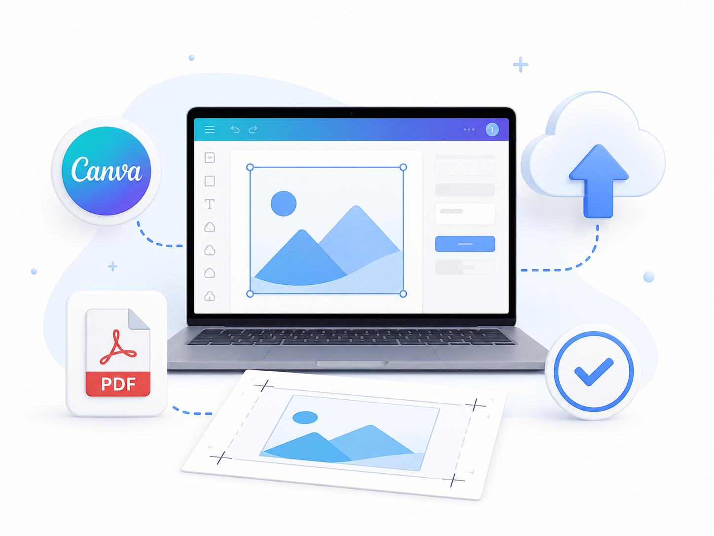 Canva ontwerp naar drukklaar PDF