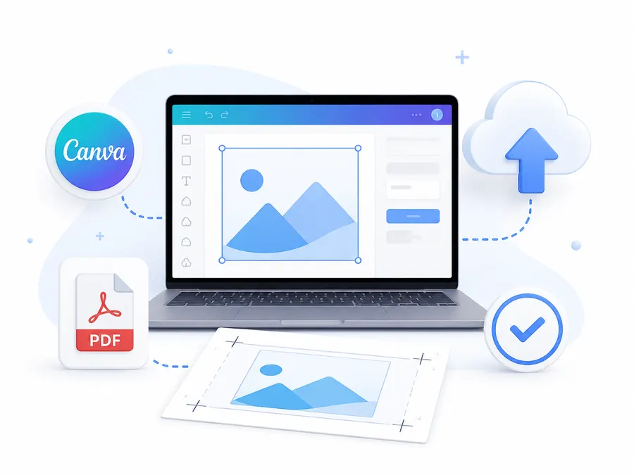 Canva ontwerp naar drukklaar PDF
